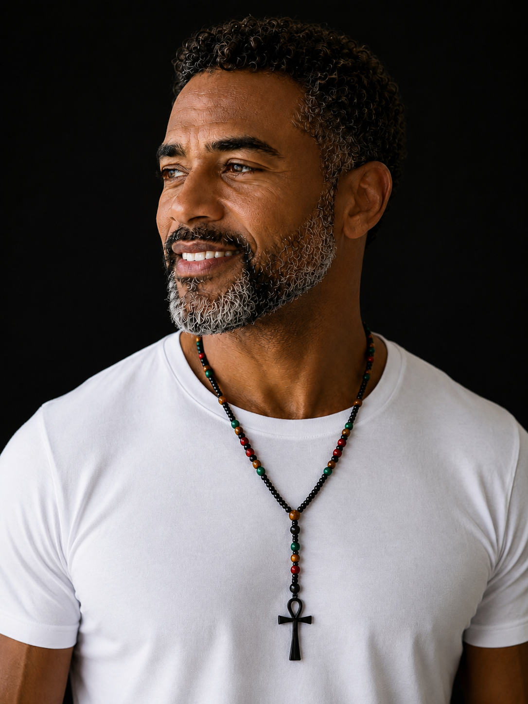 Legacy Ankh Heritage Beaded Statement Necklace