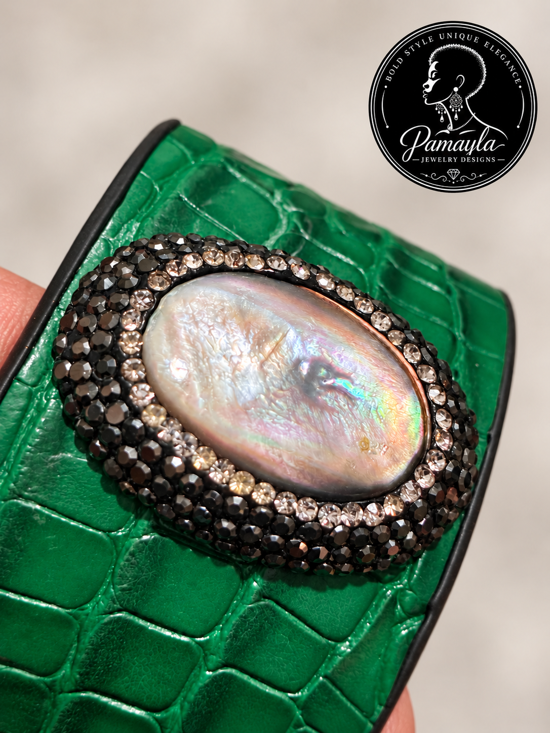Emerald Empress Statement Cuff