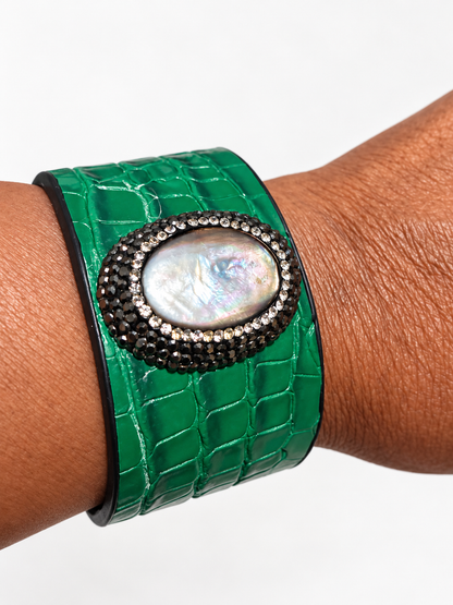 Emerald Empress Statement Cuff