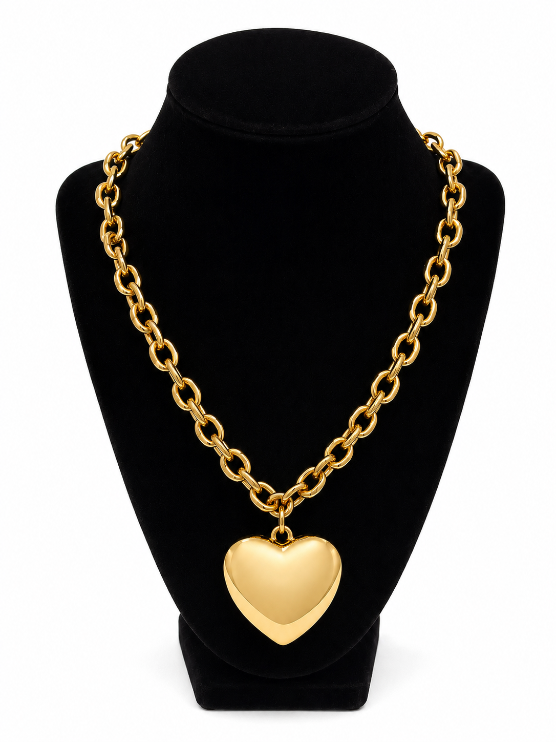 Heart of Gold Handcrafted Pendant Necklace