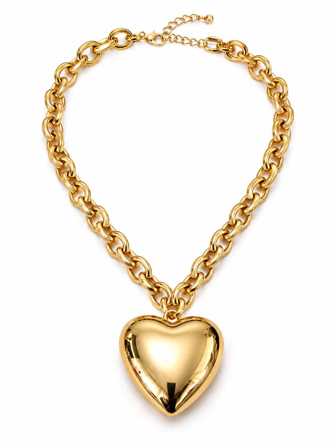 Heart of Gold Handcrafted Pendant Necklace
