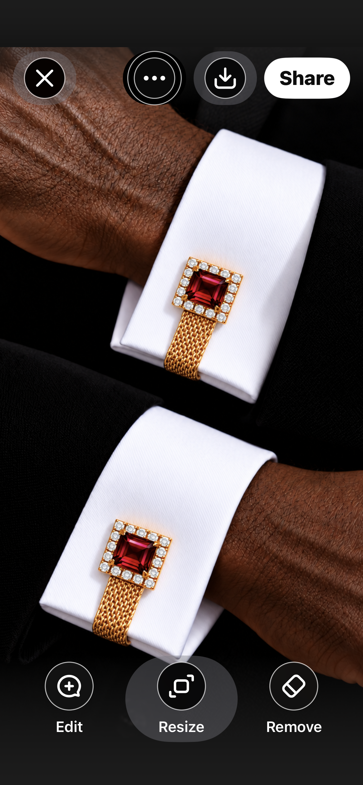 The Edmonds Ruby Cufflinks
