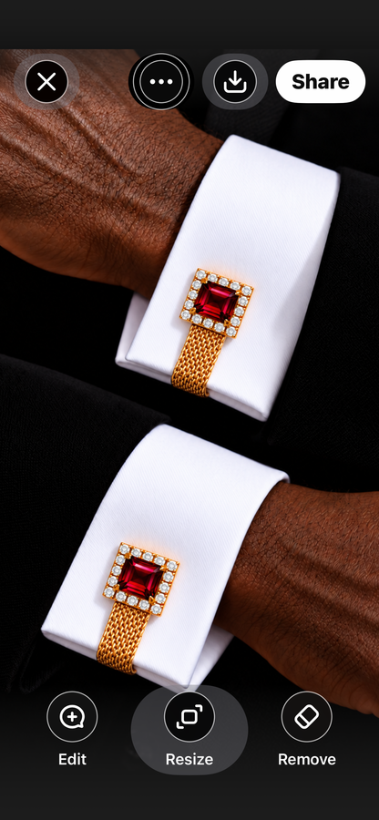 The Edmonds Ruby Cufflinks